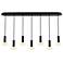 Koncept Combi Pendant 6" Linear 7 Black