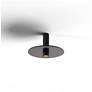 3_Koncept Combi Pendant 6" Single Black, 9" glass plate ( Grey) more views