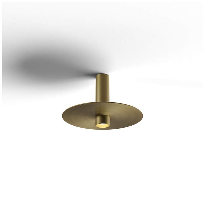 Image 3 Koncept Combi Pendant 6" Single Brass, 9" metal plate (Brass) more views