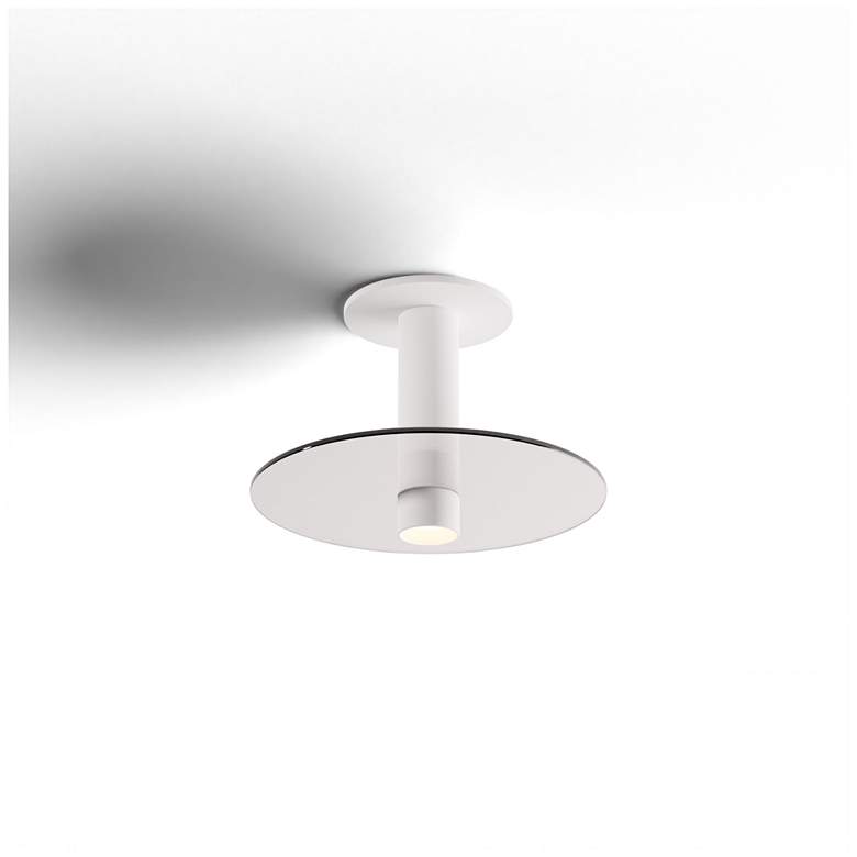 Image 2 Koncept Combi Pendant 6" Single White 9" glass plate (Clear) more views