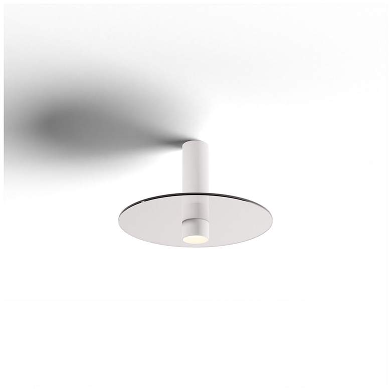 Image 3 Koncept Combi Pendant 6" Single White 9" glass plate (Clear) more views