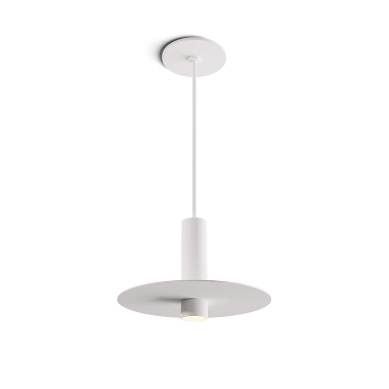 Image 1 Koncept Combi Pendant 6" Single White 9" metal plate (White)