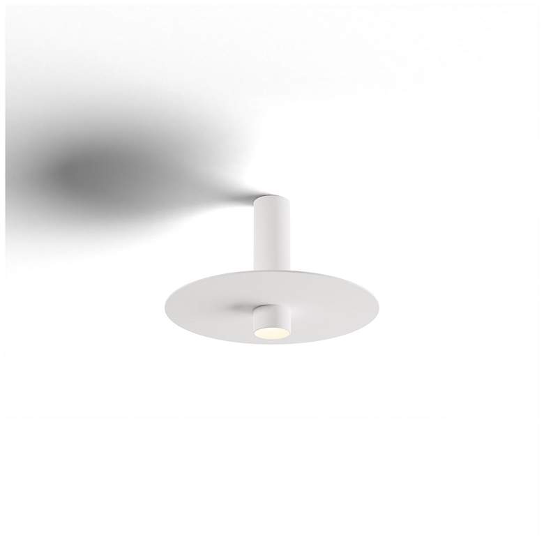 Image 2 Koncept Combi Pendant 6" Single White 9" metal plate (White) more views