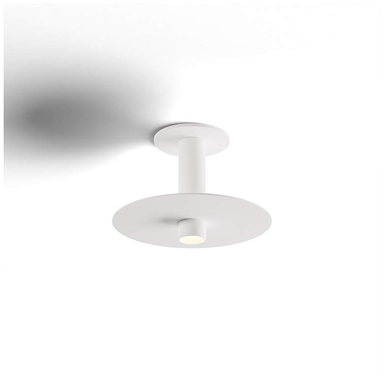 Image 3 Koncept Combi Pendant 6" Single White 9" metal plate (White) more views