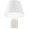 Koncept Dude 12 3/4" High Carrara White LED Table Lamp
