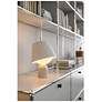 5_Koncept Dude 12 3/4" High Carrara White LED Table Lamp more views