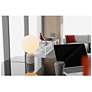 6_Koncept Dude 12 3/4" High Carrara White LED Table Lamp more views