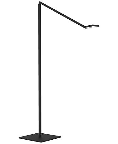 Koncept Focaccia Matte Black LED Floor Lamp with USB Port