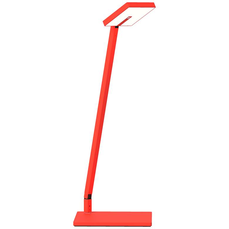 Image 1 Koncept Foccacia Solo Adjustable Fire Red Modern LED Desk Lamp with USB