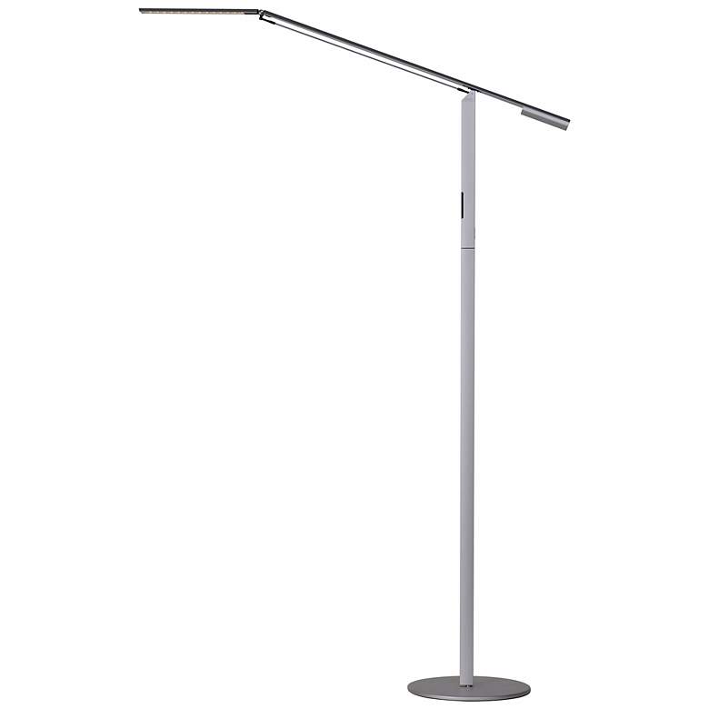 Image 2 Koncept Gen 3 Equo Silver Finish Warm Light LED Modern Floor Lamp