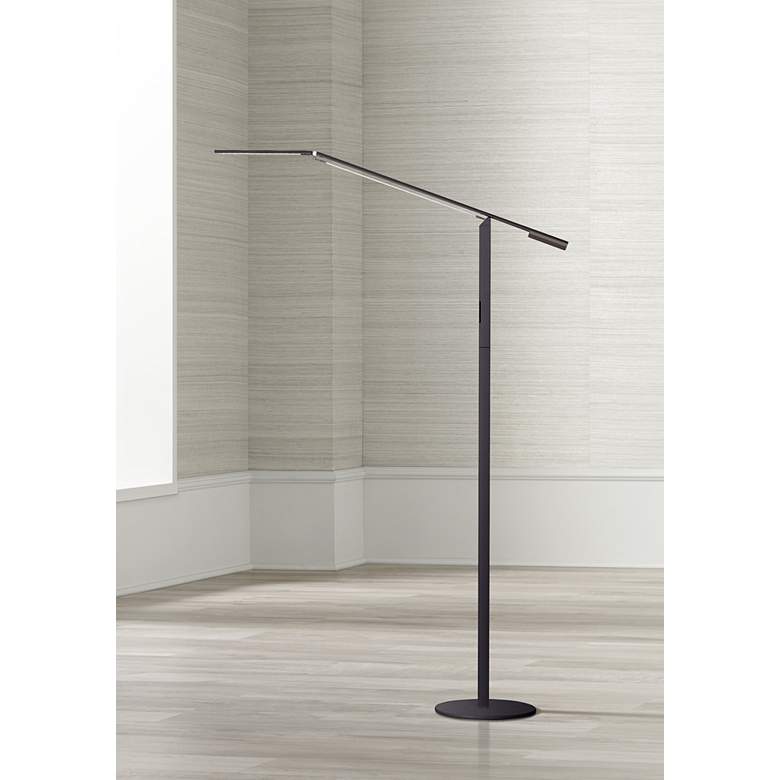 Image 1 Koncept Gen-3 Equo Warm Light LED Black Floor Lamp with Touch Dimmer