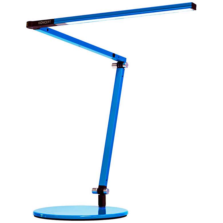 Image 2 Koncept Gen 3 Z-Bar Mini Blue Finish Warm Light LED Modern Desk Lamp