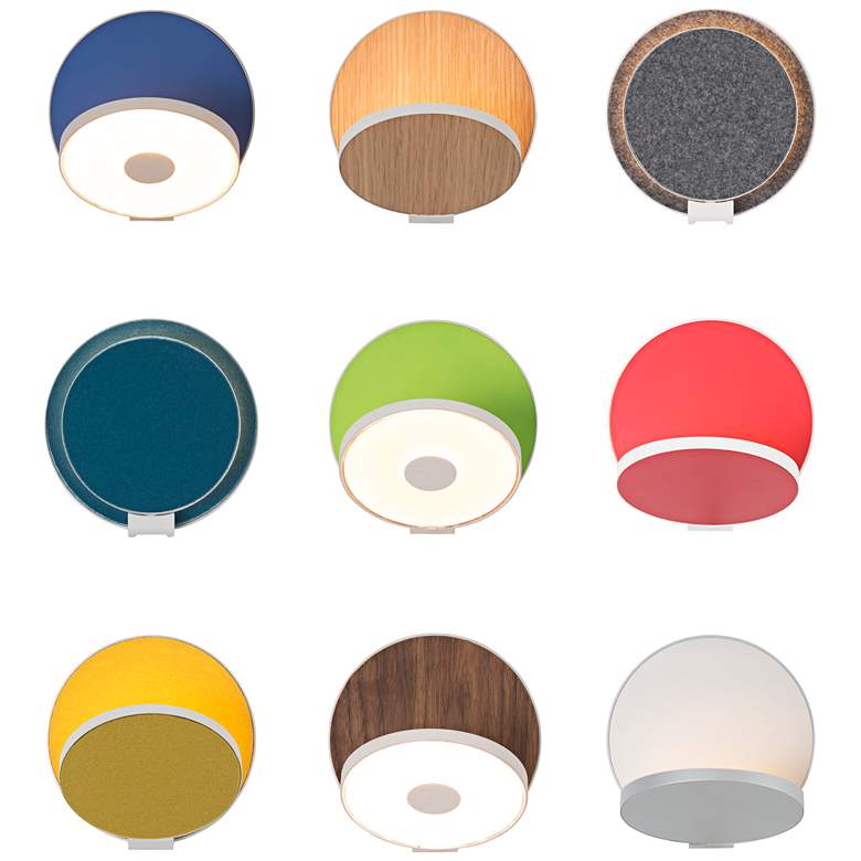 Image 2 Koncept Gravy 5" High Matte Green Plug-In LED Wall Sconce more views