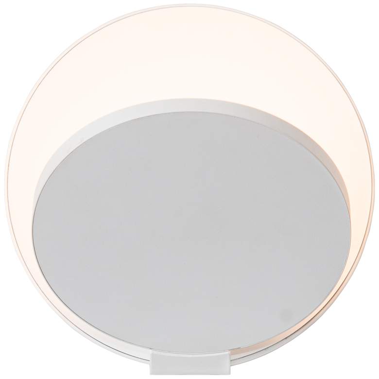 Image 2 Koncept Gravy 5 inch High Matte White Plug-In LED Wall Sconce
