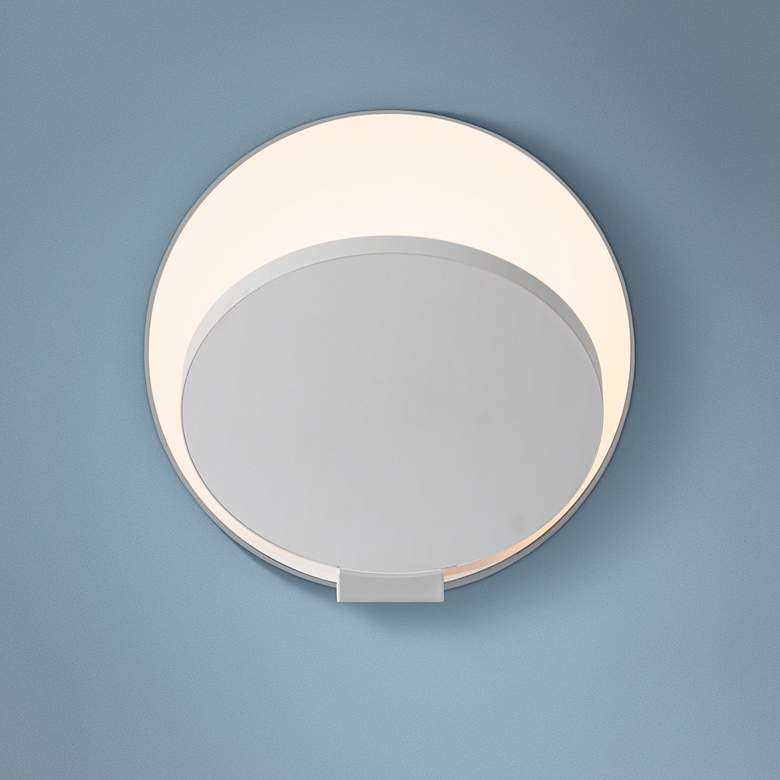 Image 1 Koncept Gravy 5 inch High Matte White Plug-In LED Wall Sconce