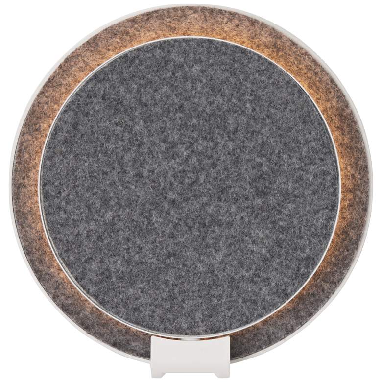 Image 1 Koncept Gravy 5" High Oxford Felt Plug-In LED Wall Sconce