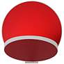 Koncept Gravy 5" High White and Matte Red Swivel LED Wall Sconce