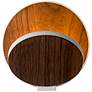 Koncept Gravy 5" High White and Walnut Hardwire Modern LED Wall Sconce