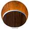 Koncept Gravy 5" High White and Walnut Hardwire Modern LED Wall Sconce