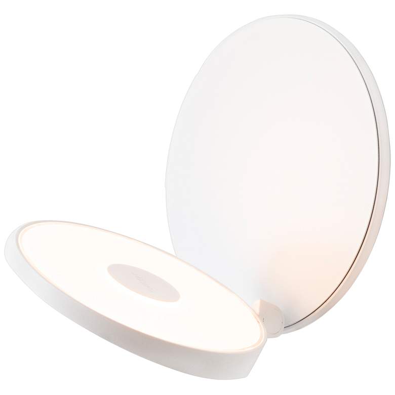 Image 1 Koncept Gravy 5" High White Swivel LED Modern Wall Sconce
