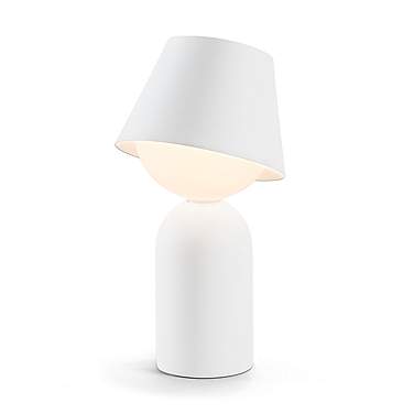 Koncept Guy 8" High Portable Battery Powered LED Modern White Lantern