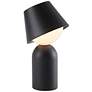 2_Koncept Guy 8" High Portable Battery Powered LED Modern Black Lantern