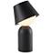 Koncept Guy 8" High Portable Battery Powered LED Modern Black Lantern