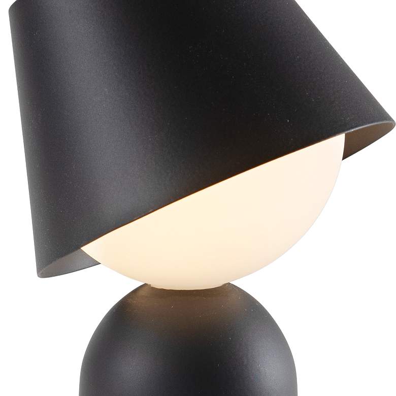 Image 3 Koncept Guy 8" High Portable Battery Powered LED Modern Black Lantern more views