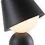 3_Koncept Guy 8" High Portable Battery Powered LED Modern Black Lantern more views