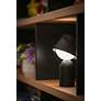 6_Koncept Guy 8" High Portable Battery Powered LED Modern Black Lantern more views
