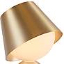 3_Koncept Guy 8" High Portable Battery Powered LED Modern Brass Lantern more views