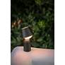 5_Koncept Guy 8" High Portable Battery Powered LED Modern Brass Lantern more views