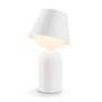 1_Koncept Guy 8" High Portable Battery Powered LED Modern White Lantern