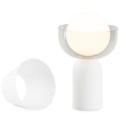 Koncept Guy LED Lantern with Shade (Matte White) w/ Bowl Collar