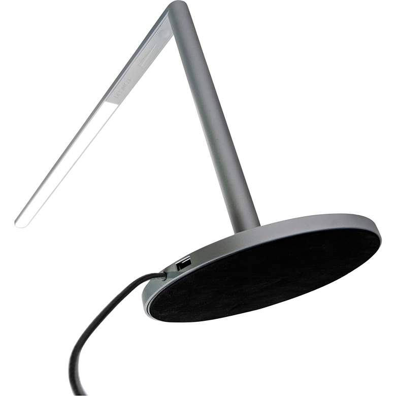 Image 6 Koncept Lady-7 Adjustable Height Metallic Black Modern LED USB Desk Lamp more views