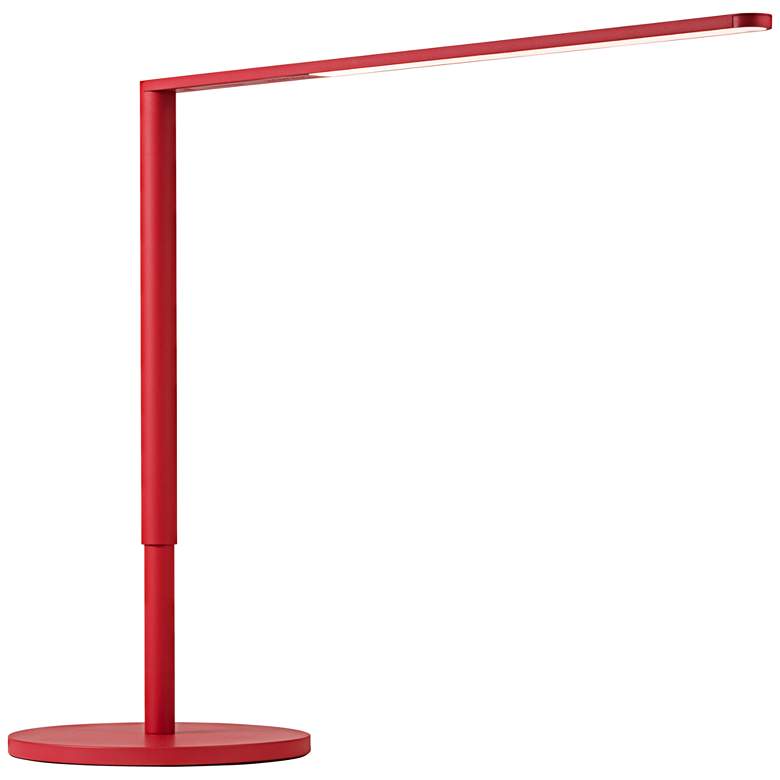 Image 2 Koncept Lady-7 Matte Red Adjustable Modern LED USB Desk Lamp