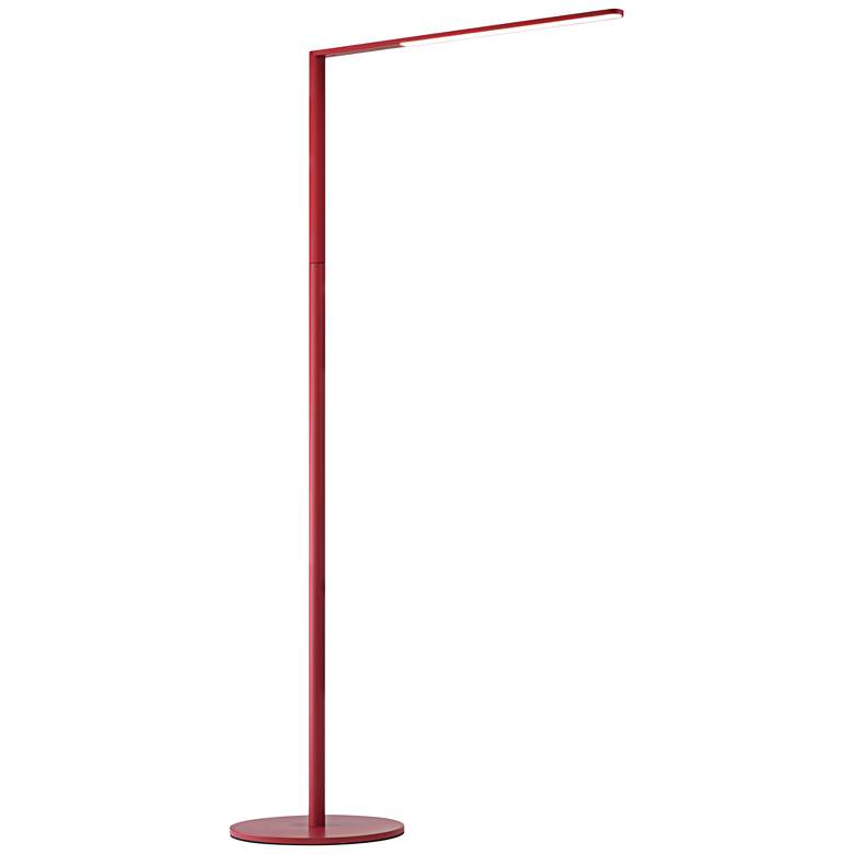 Image 2 Koncept Lady-7 Matte Red LED Modern Floor Lamp with USB Port