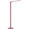 Koncept Lady-7 Matte Red LED Modern Floor Lamp with USB Port