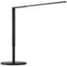 Koncept Lady-7 Metallic Black Finish LED Modern Desk Lamp with USB Port