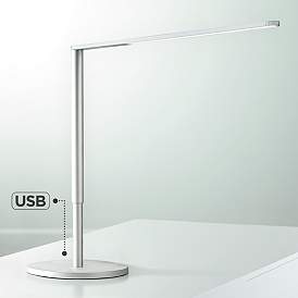 Image1 of Koncept Lady-7 Silver Adjustable Modern LED USB Desk Lamp