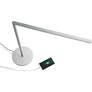 Koncept Lady-7 Silver Adjustable Modern LED USB Desk Lamp
