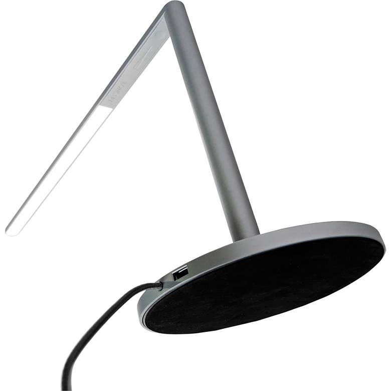Image 7 Koncept Lady-7 Silver Adjustable Modern LED USB Desk Lamp more views
