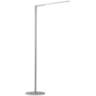 Koncept Lady-7 Silver LED Modern Floor Lamp with USB Port