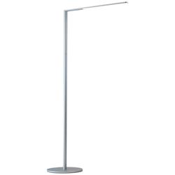 Koncept Lady-7 Silver LED Modern Floor Lamp with USB Port