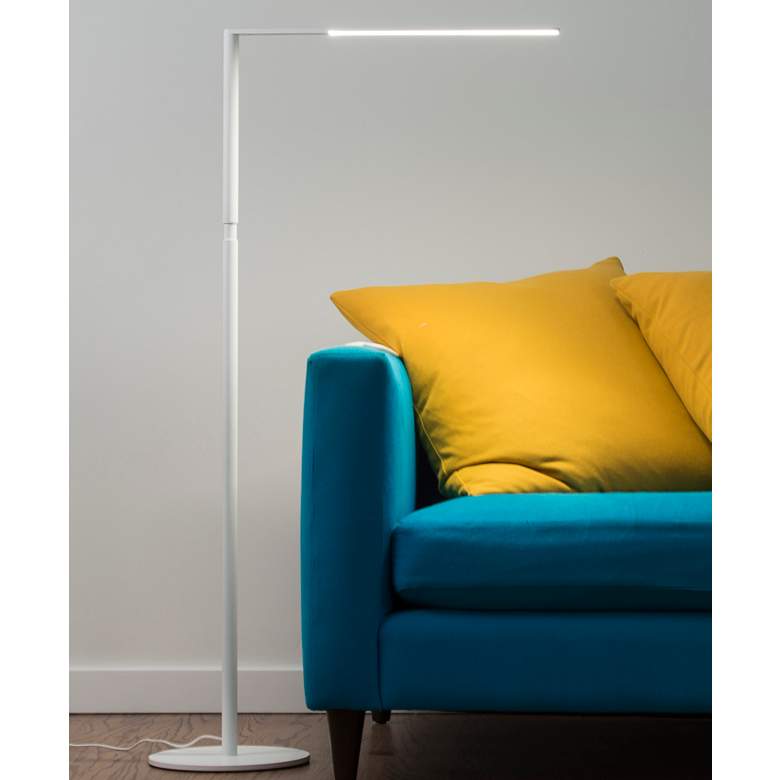 Image 4 Koncept Lady-7 Silver LED Modern Floor Lamp with USB Port more views