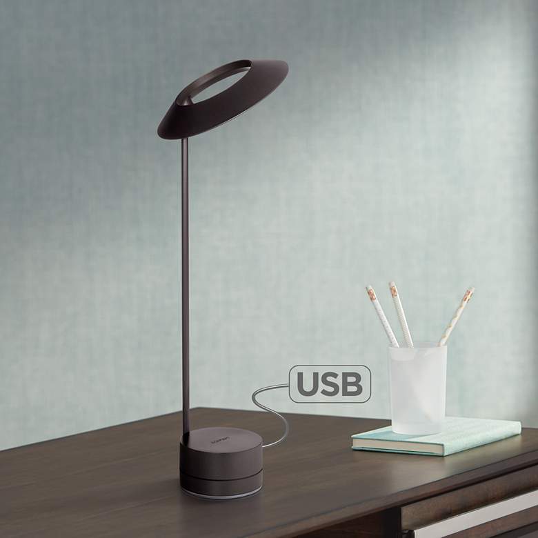 Image 1 Koncept Occo Black LED Desk Lamp with USB Port