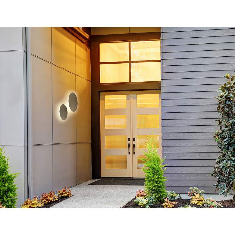 Image 5 Koncept Ramen 12" High White and Yellow ADA LED Wall Sconce more views