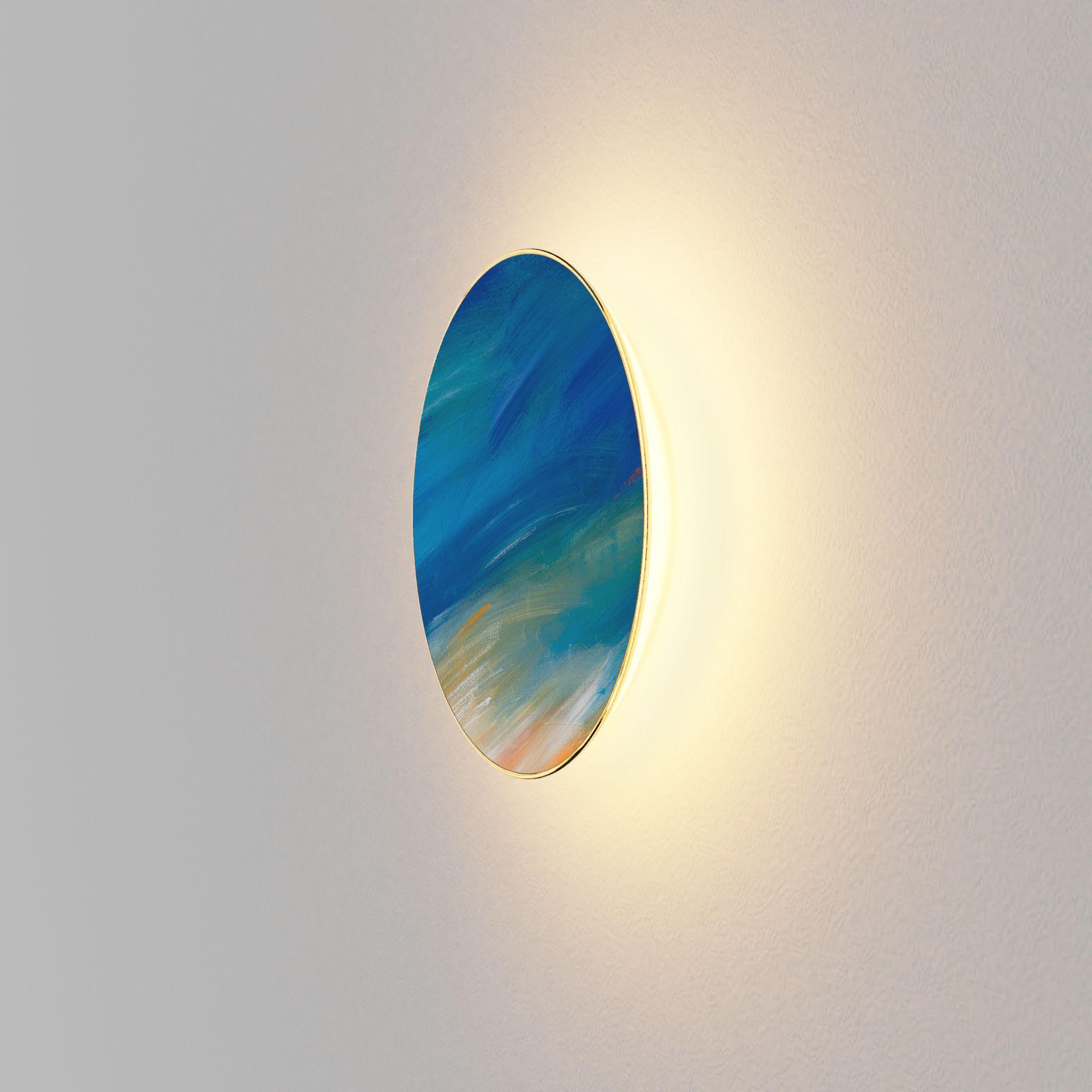 Koncept Ramen 12" High White and Yellow ADA LED Wall Sconce