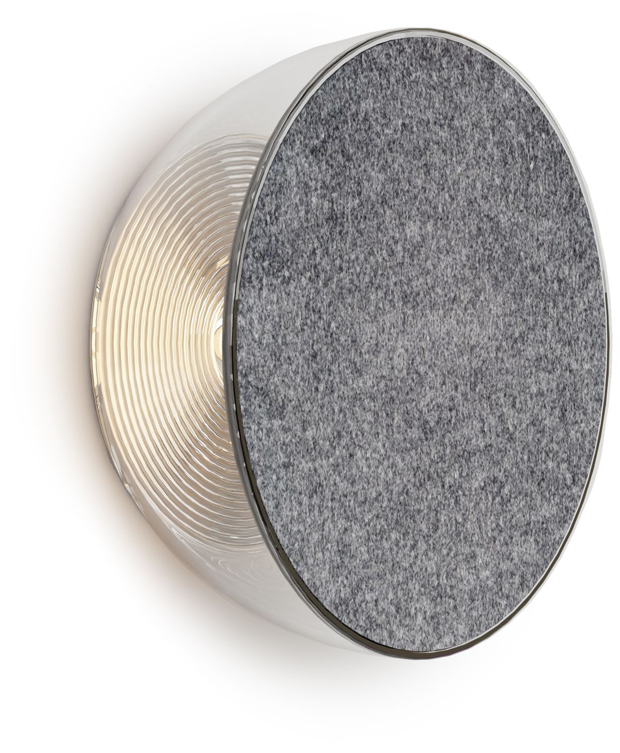 Image 3 Koncept Ramen Mini Wall Sconce, 6 inch in Charcoal Felt more views