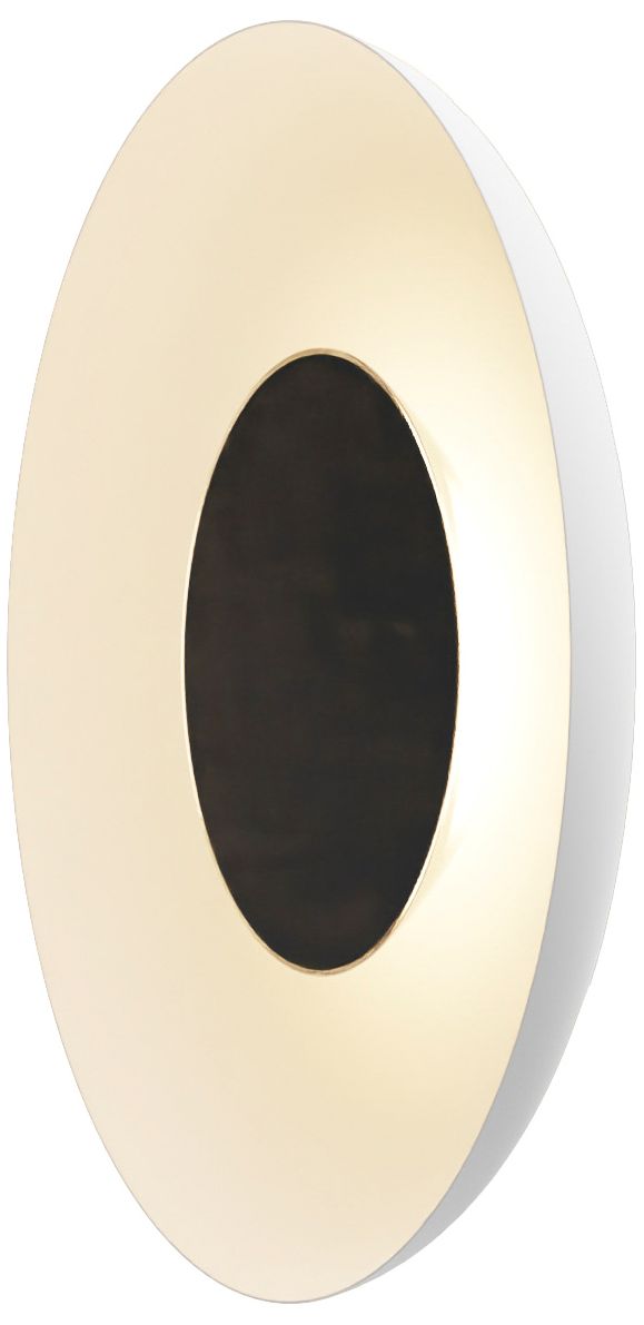 Image 2 Koncept Ramen Wall Sconce 12" (Black) w/ 24" back dish (White) more views
